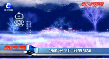 今日零时30分“白露”：蒹葭苍苍 白露为霜