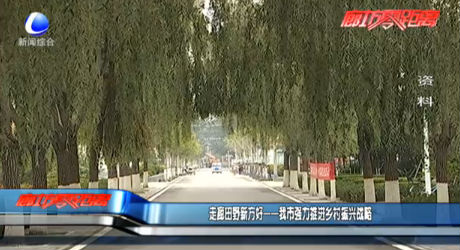 走廊田野新方好——我市强力推进乡村振兴战略