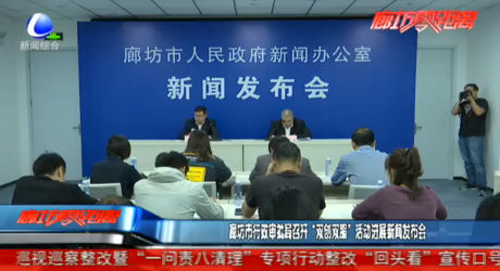 廊坊市行政审批局召开“双创双服”活动进展新闻发布会