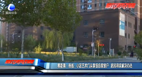 零距离热线：小区艺术门头紧邻自家窗户 居民寻求解决办法