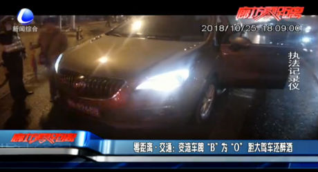 变造车牌“B”为“0” 胆大驾车还醉酒
