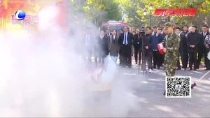 幸福基业物业与消防大队联合举办2018年大型消防演习