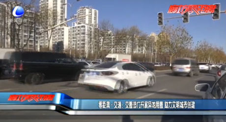 零距离·交通：交警部门开展异地用警 助力文明城市创建