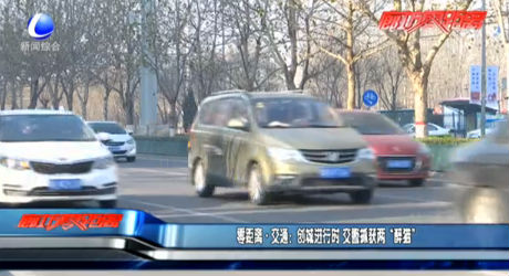 创城进行时 交警抓获两“醉猫”