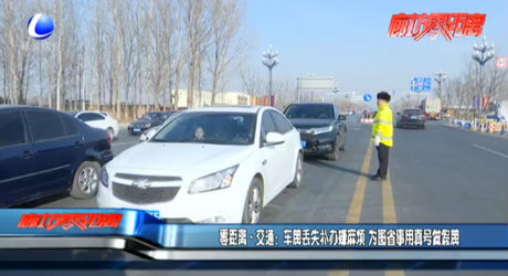 车牌丢失补办嫌麻烦 为图省事用真号做假牌