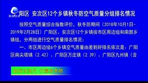 广阳区 安次区12个乡镇秋冬防空气质量分组排名情况