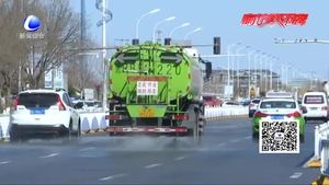 广阳区环卫局加强道路保洁力度 积极应对大风扬尘天气