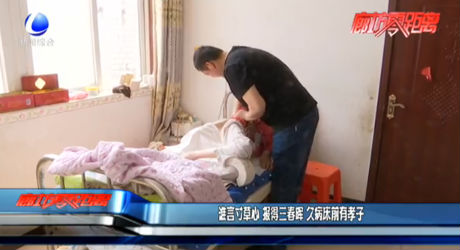 谁言寸草心 报得三春晖 久病床前有孝子