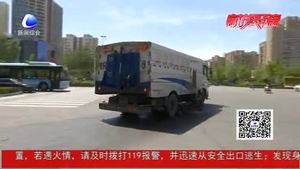 扫地车 小型路面养护车齐出动 广阳区环卫局积极应对大风天气