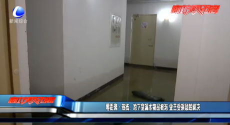 零距离·热线：地下室漏水物品被泡 业主受损急盼解决