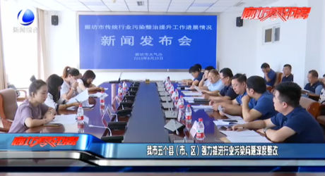 我市五个县（市、区）强力推进行业污染问题深度整改