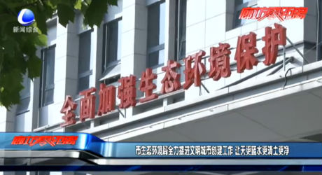 市生态环境局全力推进文明城市创建工作 让天更蓝水更清土更净