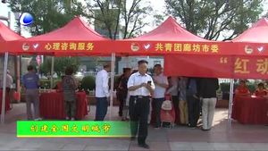 团市委举办“红动廊坊 青助创城”青年志愿者主力创城活动