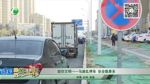 助你文明——马路乱停车 安全隐患多