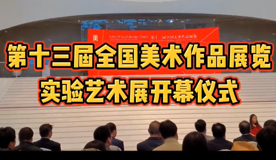 第十三届全国美术作品展览实验艺术作品展开幕式