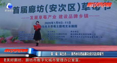 享“莓”味生活——我市举办首届廊坊（安次区）草莓节