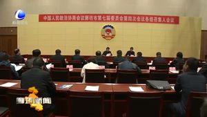 市政协七届四次会议召开各组召集人会议