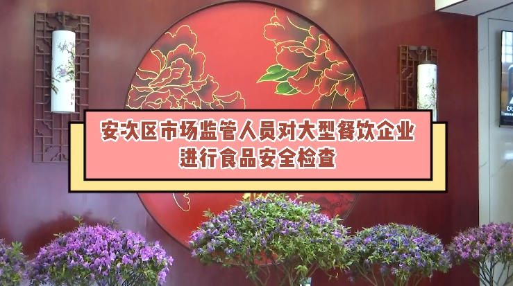 安次区市场监管人员对大型餐饮企业进行食品安全检查