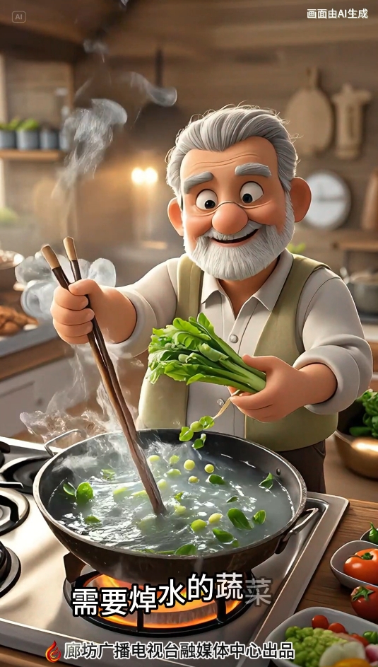 AI短视频丨需要焯水的蔬菜，你知道吗？