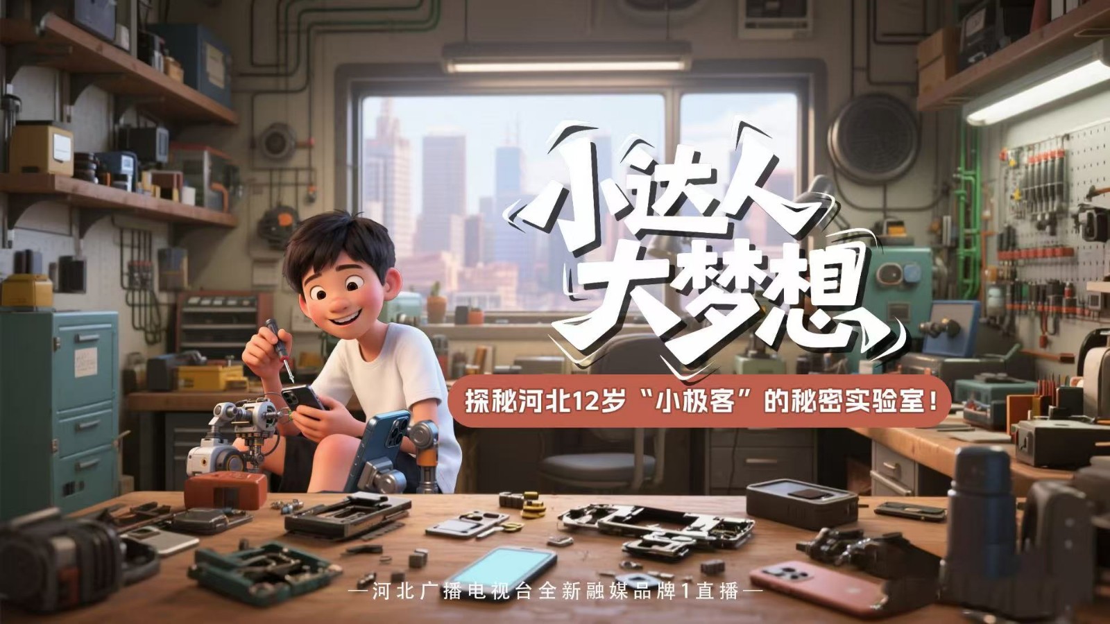 探访！沉迷维修事业的小孩哥 走进12岁少年极客造梦实验室