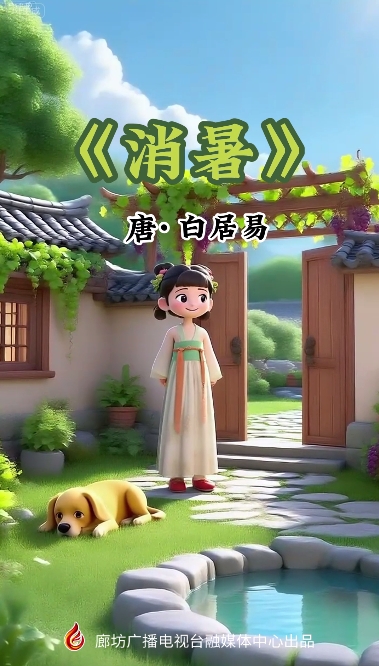 文化润廊·AI“画”古诗丨《消暑》