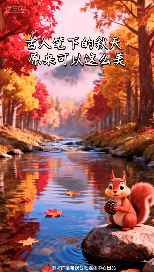 【文化润廊·AI“画”古诗】丨古人笔下的秋天，原来可以这么美