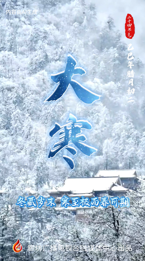 AI短视频丨【时光映画·二十四节气】冬藏岁末，寒至极而春可期