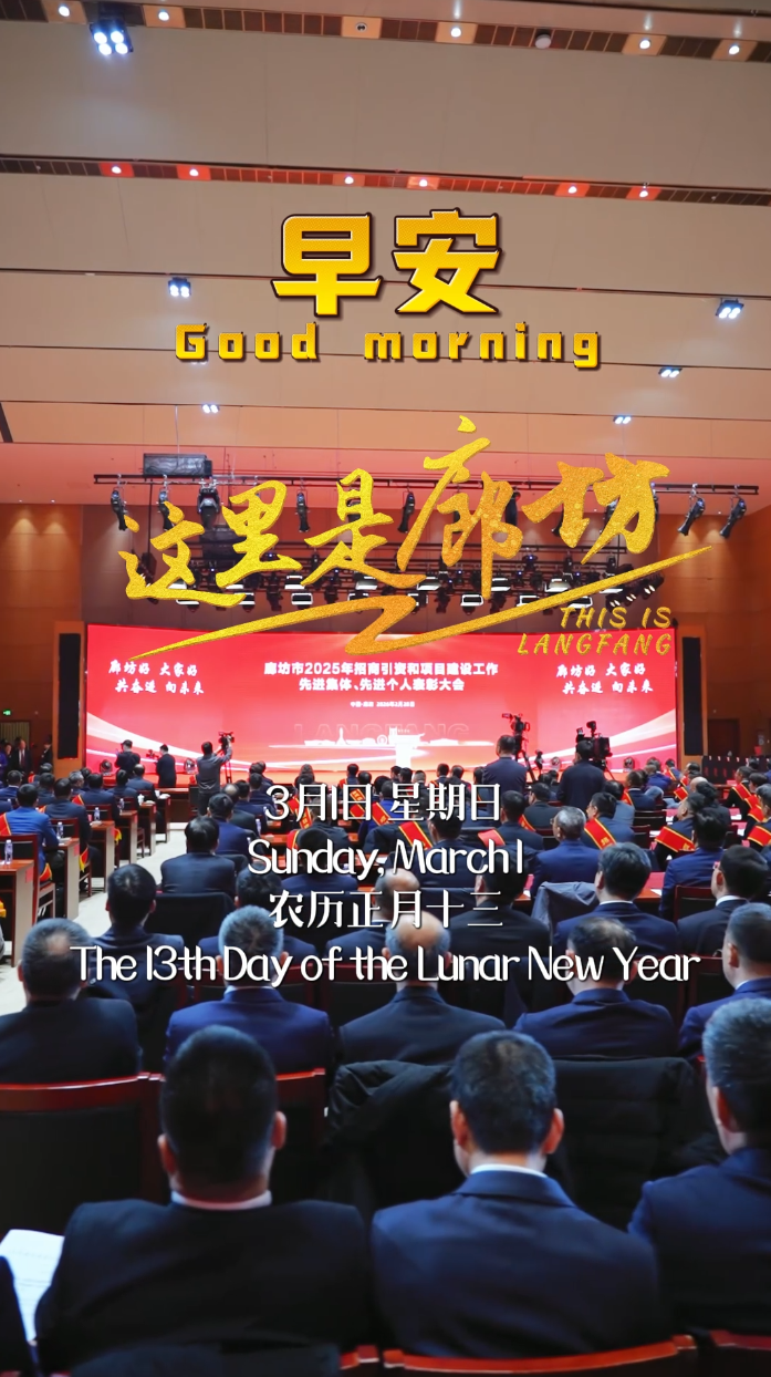 【这里是廊坊】廊坊市2025年招商引资和项目建设工作先进集体 先进个人表彰大会召开